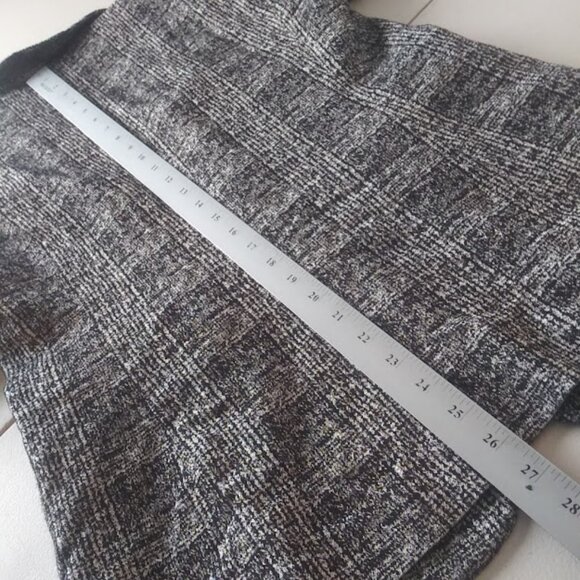 Nine West women's size 10 black and white tweed knit one button blazer jacket - Picture 12 of 15